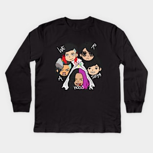 DIRE ''WE R A SISTAHOOD'' Kids Long Sleeve T-Shirt